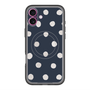 スリムプロテクションプレミアムケース with MagSafe［ 水彩ドット・レトロカラー - Navy ］