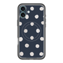 スリムプロテクションプレミアムケース with MagSafe［ 水彩ドット・レトロカラー - Navy ］