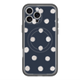スリムプロテクションプレミアムケース with MagSafe［ 水彩ドット・レトロカラー - Navy ］