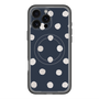 スリムプロテクションプレミアムケース with MagSafe［ 水彩ドット・レトロカラー - Navy ］
