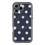 スリムプロテクションプレミアムケース with MagSafe［ 水彩ドット・レトロカラー - Navy ］