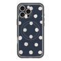 スリムプロテクションプレミアムケース with MagSafe［ 水彩ドット・レトロカラー - Navy ］