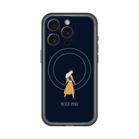 スリムプロテクションプレミアムケース with MagSafe［ Never Mind - Navy ］