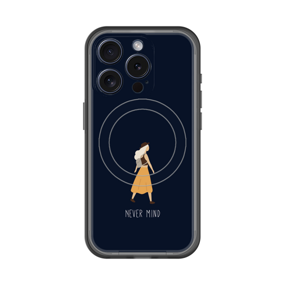 スリムプロテクションプレミアムケース with MagSafe［ Never Mind - Navy ］