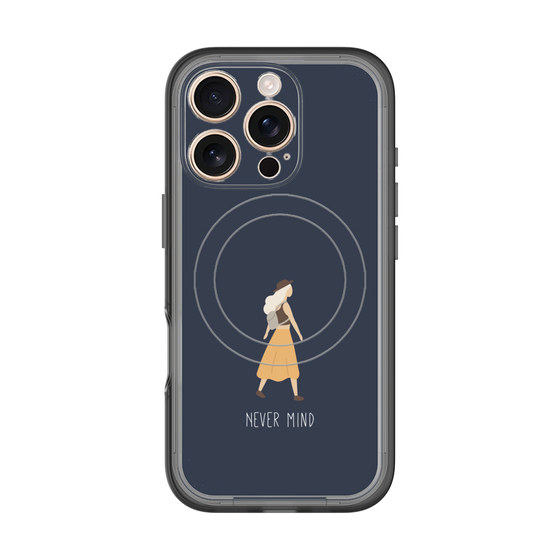 スリムプロテクションプレミアムケース with MagSafe［ Never Mind - Navy ］