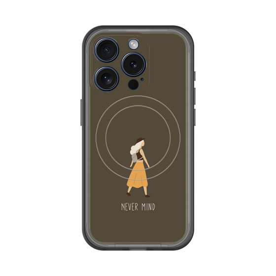 スリムプロテクションプレミアムケース with MagSafe［ Never Mind - Brown ］