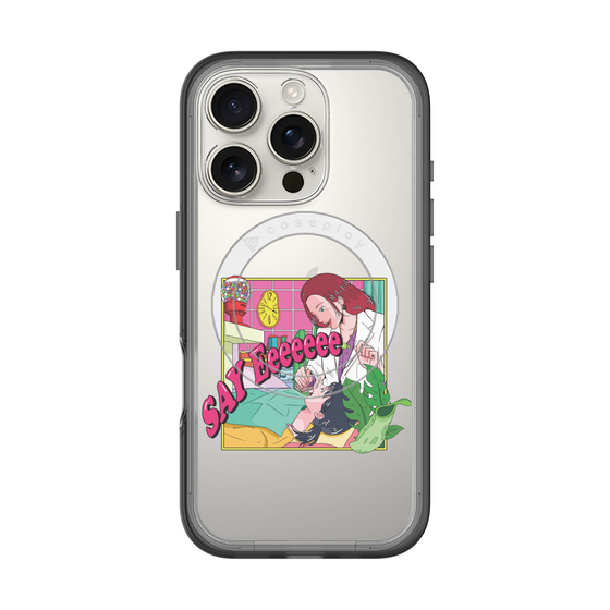 スリムプロテクションプレミアムケース with MagSafe［ SAY Eeeeeee ］