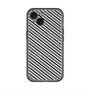 スリムプロテクションプレミアムケース with MagSafe［ Small Stripe - Gray × Black ］
