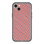 スリムプロテクションプレミアムケース with MagSafe［ Small Stripe - Red × Black ］