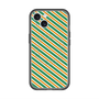 スリムプロテクションプレミアムケース with MagSafe［ Small Stripe - Green × Orange ］