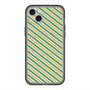 スリムプロテクションプレミアムケース with MagSafe［ Small Stripe - Green × Orange ］