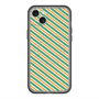スリムプロテクションプレミアムケース with MagSafe［ Small Stripe - Green × Orange ］