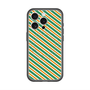 スリムプロテクションプレミアムケース with MagSafe［ Small Stripe - Green × Orange ］