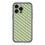 スリムプロテクションプレミアムケース with MagSafe［ Small Stripe - Green × Orange ］