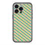 スリムプロテクションプレミアムケース with MagSafe［ Small Stripe - Green × Orange ］