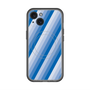 スリムプロテクションプレミアムケース with MagSafe［ Middle Stripe - Blue ］