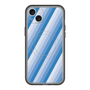 スリムプロテクションプレミアムケース with MagSafe［ Middle Stripe - Blue ］