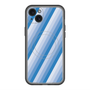 スリムプロテクションプレミアムケース with MagSafe［ Middle Stripe - Blue ］