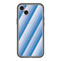 スリムプロテクションプレミアムケース with MagSafe［ Middle Stripe - Blue ］