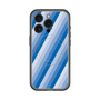 スリムプロテクションプレミアムケース with MagSafe［ Middle Stripe - Blue ］