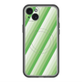 スリムプロテクションプレミアムケース with MagSafe［ Middle Stripe - Green ］