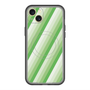 スリムプロテクションプレミアムケース with MagSafe［ Middle Stripe - Green ］