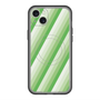 スリムプロテクションプレミアムケース with MagSafe［ Middle Stripe - Green ］