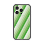 スリムプロテクションプレミアムケース with MagSafe［ Middle Stripe - Green ］