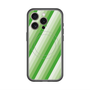 スリムプロテクションプレミアムケース with MagSafe［ Middle Stripe - Green ］