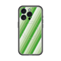 スリムプロテクションプレミアムケース with MagSafe［ Middle Stripe - Green ］