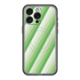 スリムプロテクションプレミアムケース with MagSafe［ Middle Stripe - Green ］