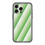 スリムプロテクションプレミアムケース with MagSafe［ Middle Stripe - Green ］