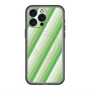 スリムプロテクションプレミアムケース with MagSafe［ Middle Stripe - Green ］