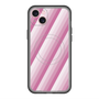 スリムプロテクションプレミアムケース with MagSafe［ Middle Stripe - Pink ］
