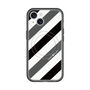 スリムプロテクションプレミアムケース with MagSafe［ Big Stripe - Black × Gray ］