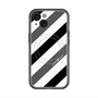 スリムプロテクションプレミアムケース with MagSafe［ Big Stripe - Black × Gray ］