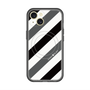 スリムプロテクションプレミアムケース with MagSafe［ Big Stripe - Black × Gray ］