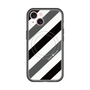 スリムプロテクションプレミアムケース with MagSafe［ Big Stripe - Black × Gray ］
