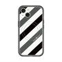 スリムプロテクションプレミアムケース with MagSafe［ Big Stripe - Black × Gray ］
