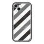 スリムプロテクションプレミアムケース with MagSafe［ Big Stripe - Black × Gray ］