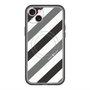 スリムプロテクションプレミアムケース with MagSafe［ Big Stripe - Black × Gray ］
