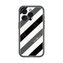 スリムプロテクションプレミアムケース with MagSafe［ Big Stripe - Black × Gray ］