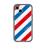 スリムプロテクションプレミアムケース with MagSafe［ Big Stripe - Red × Blue ］