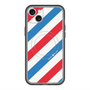 スリムプロテクションプレミアムケース with MagSafe［ Big Stripe - Red × Blue ］
