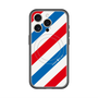 スリムプロテクションプレミアムケース with MagSafe［ Big Stripe - Red × Blue ］