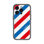 スリムプロテクションプレミアムケース with MagSafe［ Big Stripe - Red × Blue ］