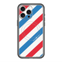 スリムプロテクションプレミアムケース with MagSafe［ Big Stripe - Red × Blue ］
