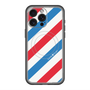 スリムプロテクションプレミアムケース with MagSafe［ Big Stripe - Red × Blue ］