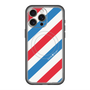 スリムプロテクションプレミアムケース with MagSafe［ Big Stripe - Red × Blue ］
