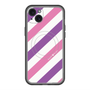 スリムプロテクションプレミアムケース with MagSafe［ Big Stripe - Purple × Pink ］